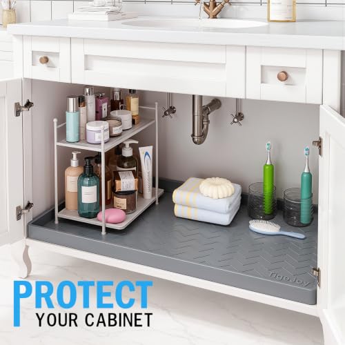 Under Sink Mats for Kitchen Waterproof 34" x 22", Cabinet Liner - view 6