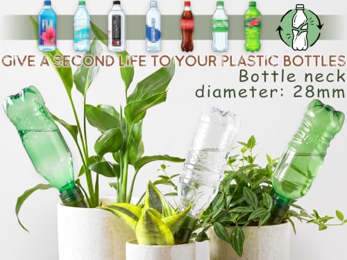 Plant Self Watering Stakes Automatic Terracotta Bottle Adapter Devices - view 4