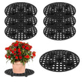 6 Pcs 12 Inch Pot Elevators for Plants Black