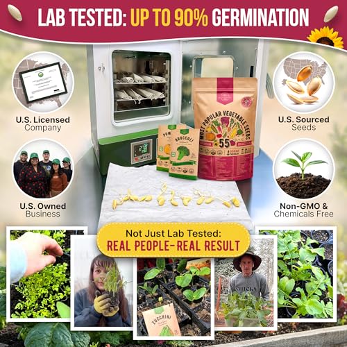55 Vegetable Seeds Variety Pack - 35,600+ Non-GMO Heirloom Seeds for Planting Vegetables and Fruits in Individual Seed Packets, Home Garden Seeds for Hydroponic, Indoor and Outdoors Gardening - view 2