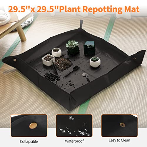 Bonsai Tree Kit, 20 Pcs Gardening Succulent Tools Set, Bonsai Tool Kit Include 262 Feet Bonsai Wire, 29.5"x29.5" Plant Repotting Mat, Bonsai Scissors, Pruning Shears, Unique Gift for Indoor Gardening - view 2