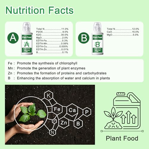Hydroponic Plant Food, A&B Nutrients 1000ml for Hydroponics System - view 3