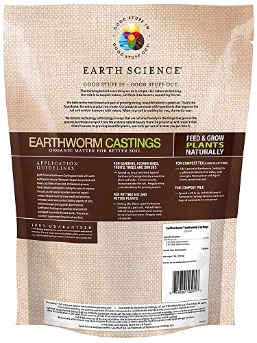 Earthworm Castings – 3 lb—Premium Plant Fertilizer for Indoor & Outdoor Plants – Soil Enhancer for Vegetable Gardens - view 2