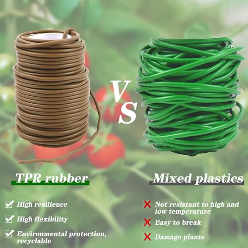 Soft Plant Ties for Support - 65.6' Reusable Waterproof Plant Wire, 3.5mm Garden Twist, Office Organization and Decoration Binding（1pc/Brown） - view 6