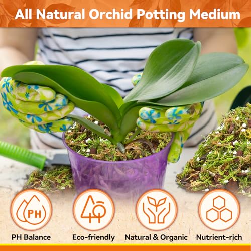 2QT Orchid Potting Mix for Repotting, Pre-Mixed & Ready-to-Use - view 4