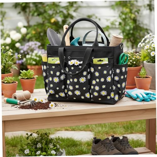 Garden Tool Bag with Multiple Pockets, Heavy-Duty 600D Oxford Fabric Gardening Bag for Organizing Outdoor Supplies - view 4