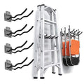 Garage Tool Organizer Hooks, 4-Pack Heavy-Duty 12" Steel Wave Hooks