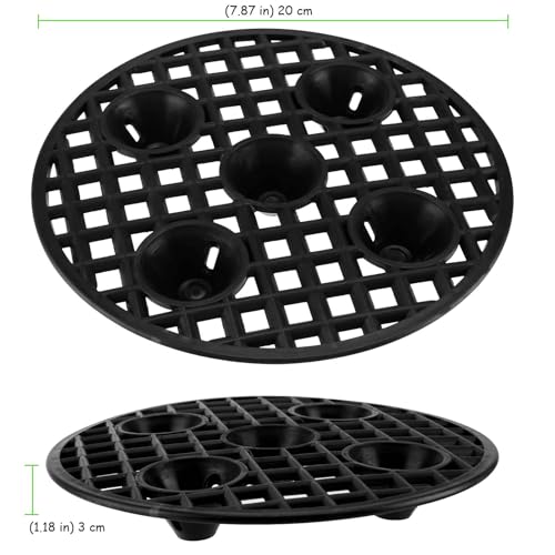 30 PCS 8 Inch Plant Level Pot Elevator, Heavy Duty Round Plastic Saucer Riser Run off Tray Big Potted Stand for Indoor, Deck Floor Protector for Garden Flowers Plants - view 2