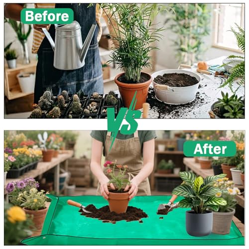 59" x 59" Extra Large Repotting Mat, Thickened Foldable Gardening Mat - view 2