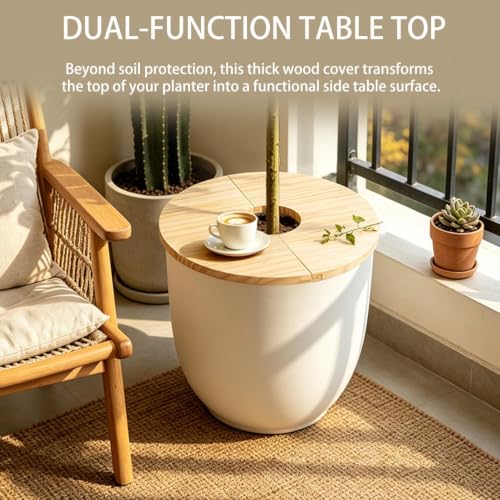Plant Pot Protectors from Cats Wooden Cat Proof Interlocking Waterproof - view 4