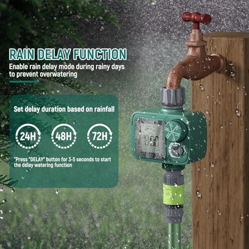 Sprinkler Timer, Programmable Hose Timer with Automatic Watering System - view 5
