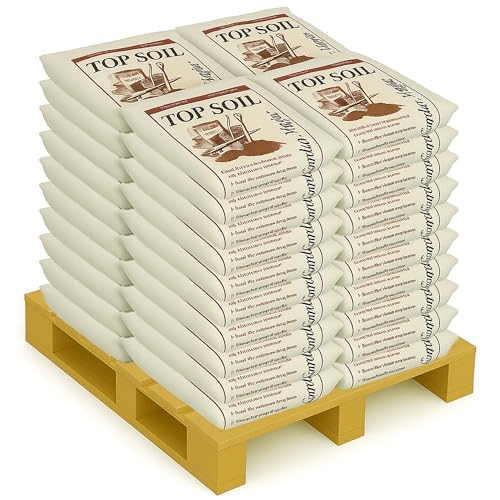 Michigan Peat 60 Pack Indoor and Outdoor Organic Planting Potting Topsoil Mix Blend with Moisture Retention, 40-Pound Bag