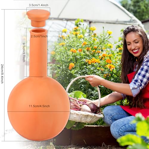 30 oz Terracotta Plant Watering Globes, 3Pack Self-Watering Clay Irrigation - view 5