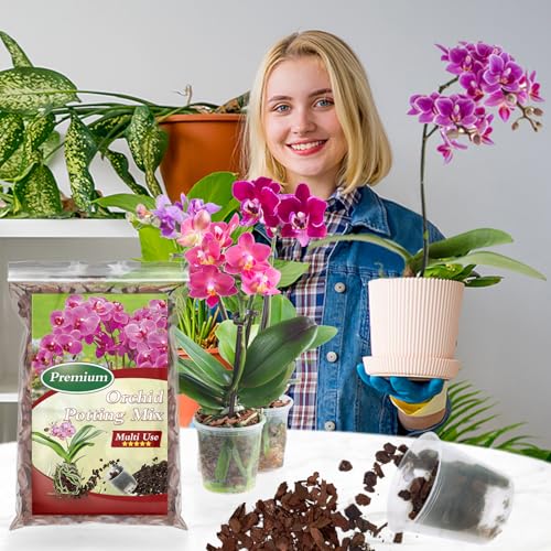 Orchid Bark Potting Mix,Premium Orchid Potting Mixture of Pine Bark,Perlite - view 6