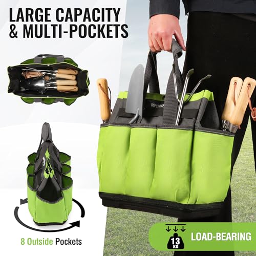 Garden Tool Bag with Waterproof Plastic Base, 8 Pockets - view 5