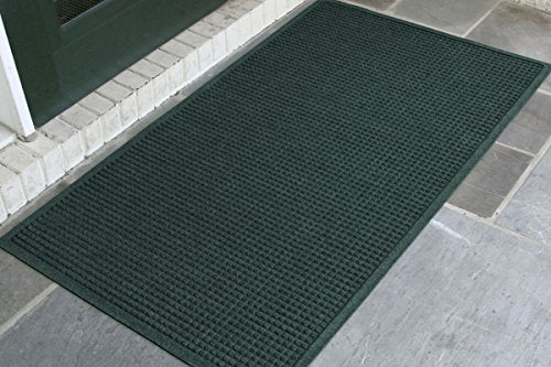 WaterHog Fashion Mat | Commercial-Grade Entrance Mat with Fabric Border – Indoor/Outdoor, Quick Drying, Stain Resistant Door Mat (Evergreen, 3' x 5') - view 2