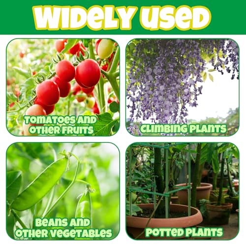 100Pcs Plant Stake Arms for Tomato Cage,11.8" Garden Stake Connectors with 2 Adjustable Buckles,Expandable Trellis Connectors Attach 11mm Diameter Plant Stakes for Climbing Plants Vegetables - view 4
