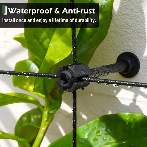 Wire Trellis Kit, 20-Set 5/64” Black Crosshead with 98ft Cable - view 3