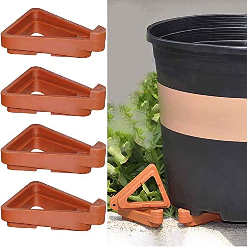 Plant Pot Feet,12pcs Invisible Flower Pot Risers Toes Flower Pot Lifters Supports Potted Plant Stand Rack for Indoor and Outdoor Plant Pots (Black) - view 3