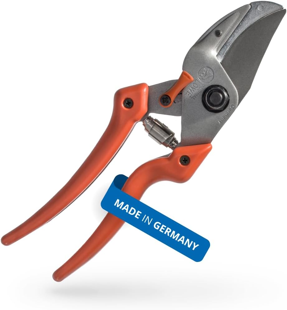 Profi Anvil Prunner Garden Tools 8.107 with Bypass Geometry | Robust & Sharp Hedge Trimmer | Use as Pruners, Garden Shears, Handheld, Pruning Shears for Gardening | Made in Germany