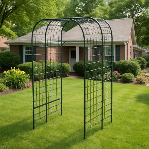 124*180*220 cm Arch Iron PE Plant Trellis with Plastic Connectors - view 6