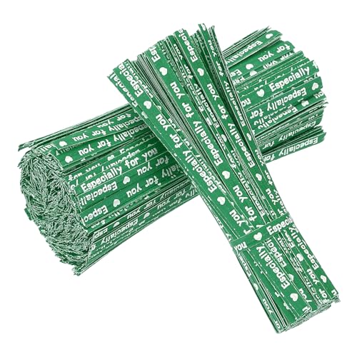 Twist Ties Reusable Kraft Paper Bread Ties Fit (700Pcs Green/White)