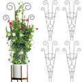 4PCS 30" Trellis for Climbing Plants Outdoor,Rustproof Metal Support