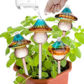Self Watering Globes for Plants 4 Pack Mushroom Glass Plant Watering Globes