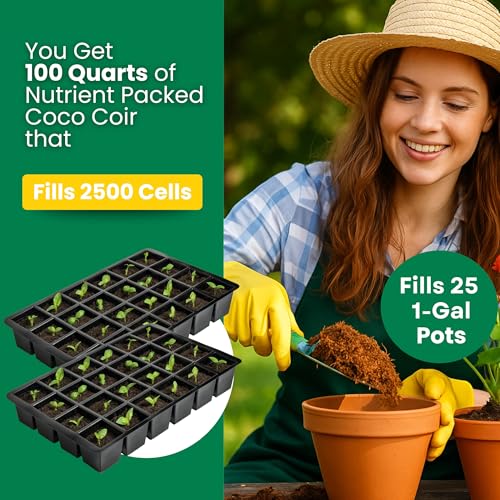 Organic Coco Coir Bricks (10 Pack) - Enriched Coco Coir for Plants - view 3