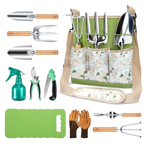 Gardening Tools Garden Tool Sets 11-Piece Rust Resistant Kit