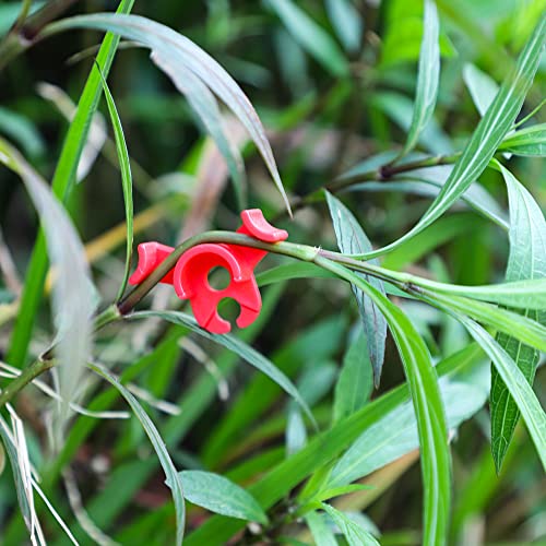 30 Pack Plant Bender Angle Adjustable Plant Training Clips Low Stress Training Clips 90 Degrees Plant Stem(Circle Style,Red) - view 3