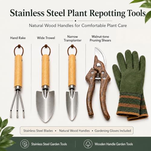 7-Piece Indoor Plant Repotting Kit with Repotting Mat & Glass Mister - view 4
