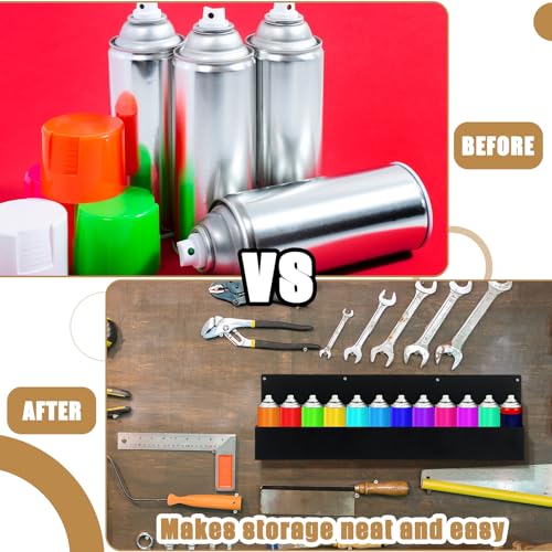 2 Pack Spray Can Holder Rack Organizer Wall Mount - view 3