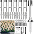 Wire Trellis Kit, 12-Set 5/64” Crosshead Hubs Add-On Kit, No Cable