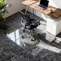 Glass Chair Mat for Carpet, 32"x48" Tempered Glass Office Chair Mat