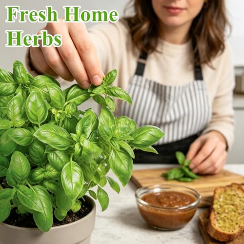 Indoor Herb Garden Kit, Culinary Herb Starter Kit with Seeds & Tools for Beginners, Kitchen Decor, House Warming Gifts for New Home, for Christmas, Ultimate Birthday Gifts for Women Men Mom Dad - view 2