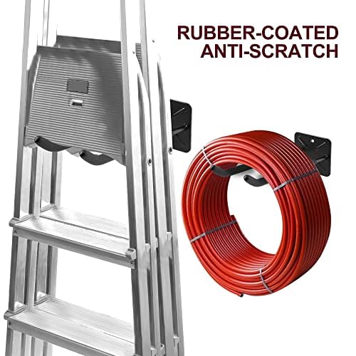 4 Pack Metal Wall Mount Garage Double Storage Hooks - view 6