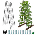 2 Pack Cucumber Trellis for Garden, A-Frame Vertical Arch Trellis