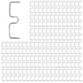Tree Branch Spreader Clips for Guided Fruit Limb, 100 pieces