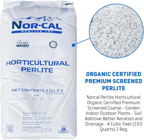 Norcal Perlite Horticultural Organic Certified Premium Screened Coarse Garden Indoor Outdoor Plants Soil and Drainage 4 Cubic Feet (103 Quarts) 1 Bag NEW - view 5