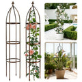 6.3FT, 100% Metal Thickened Garden Obelisk Trellis for Climbing Plants