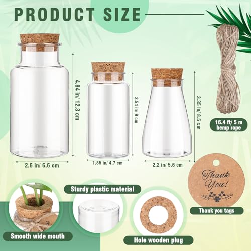 24 Pack 3.35'' Plastic Plant Propagation Stations with Hole Lid - view 2