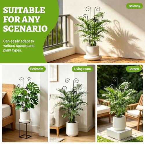 Plant Trellis 2 Pack Trellis for Potted Plants 29.96 in Trellis for Climbing Plants Indoor Plant Support Expandable Metal Monstera Plant Support for Pothos Ivy with Plant Ties - view 7