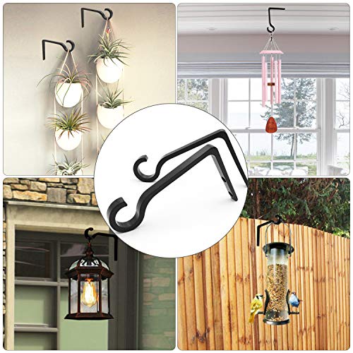 6inch Al-Alloy Hanging Plant Bracket Black 2 Pack - view 4