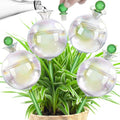 17 oz 2 Weeks Extra Large Plant Watering Globes, Iridescent Glass Self Watering Globes, Self Watering Planter Insert, Automatic Watering Bulbs for Daily or Vacation Use (4 Pack)