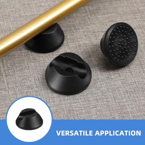 12pcs Black Rubber Chair Sliders Furniture Leg Pads - view 3
