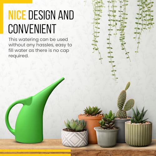 1/2 Gallon Green Watering Can – Small Plastic Plant Waterer for Indoor & Outdoor Use – Lightweight Garden Tool with Easy Pour Spout – Ideal for Flowers, Herbs & Lawns – 1 Pack - view 5