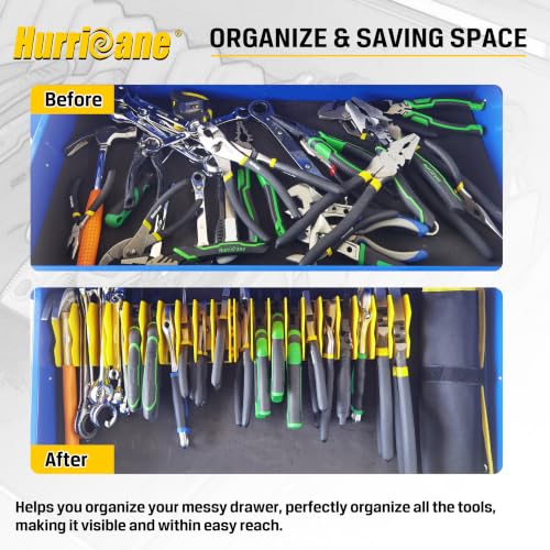 Pliers Organizer Rack with Non-Slip Rubber Base, Extendable Design, Blue and Green, 2 Pack - view 5