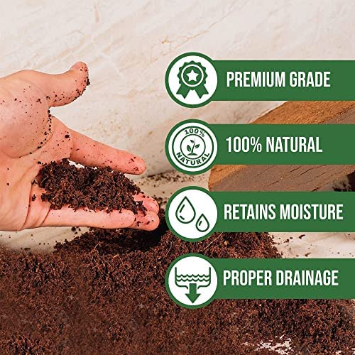 Organic Coco Coir Brick 10 lb Coconut Fiber Indoor Plant Soil - view 6