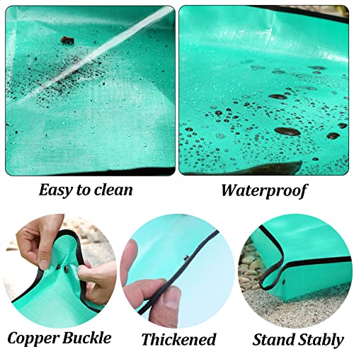 25Pcs Mini Garden Hand Transplanting Succulent Tools Set, 39.4" Thickened Repotting Mat & Plant Tag, Miniature Planting Indoor Fairy Care, Potting, Cactus, Houseplant Bonsai Tool Kit (Black) - view 7